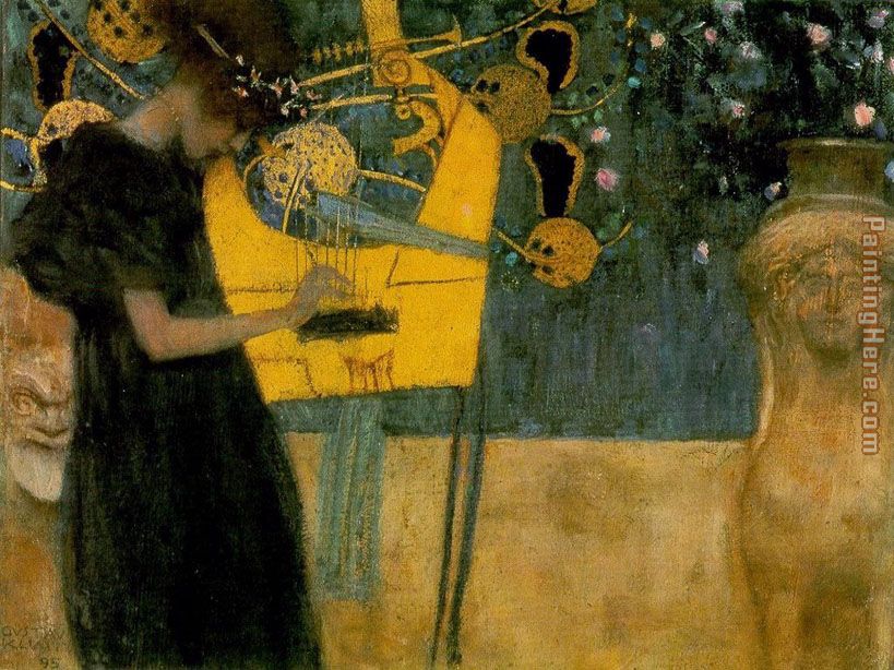 Gustav Klimt The Music
